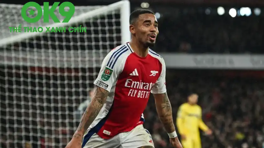 Gabriel Jesus có trận đấu xuất sắc, đánh dấu lần đá chính hiếm hoi kể từ khi trở lại sau chấn thương.
